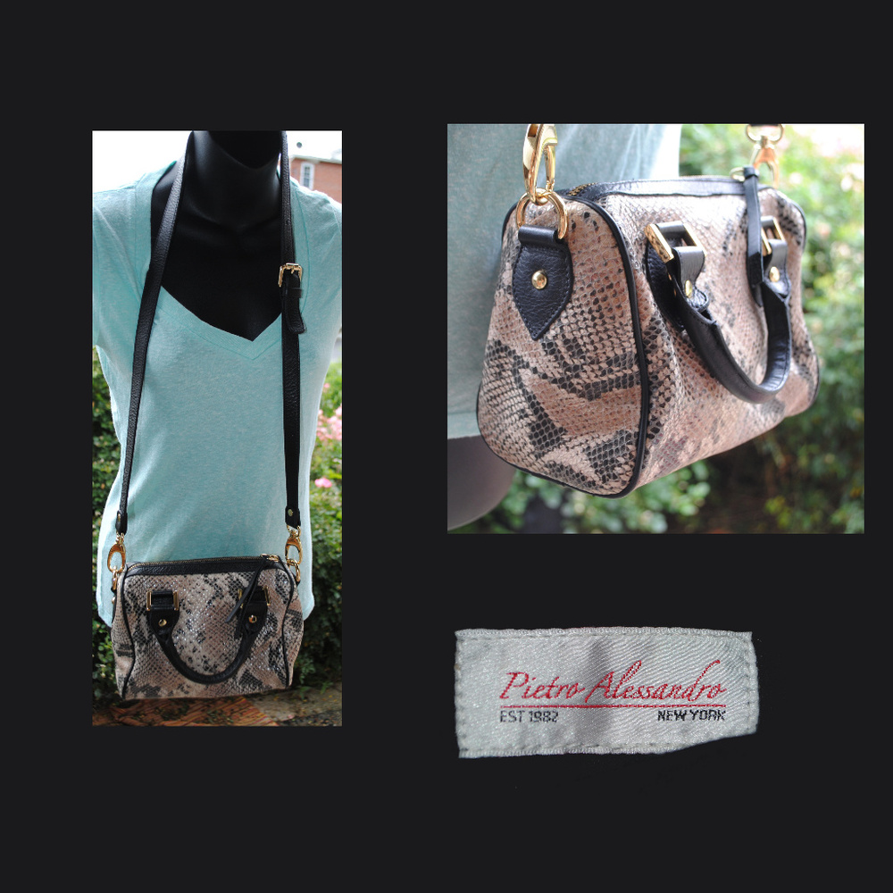 PIETRO ALESSANDRO Convertible Leather Crossbody